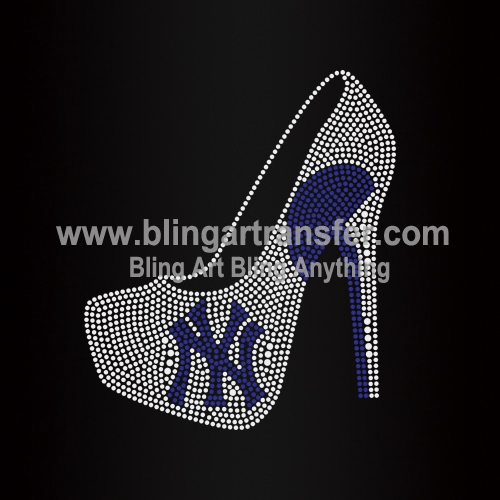 New York Yankees Iron On TRANSFER ONLY For T-Shirt use Home Iron Bling