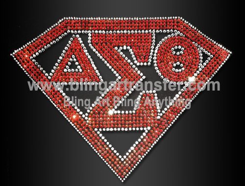 Super Delta Sigma Theta Rhinestone Transfers