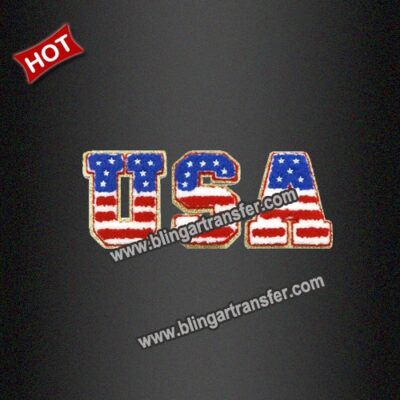 USA Chenille Patches