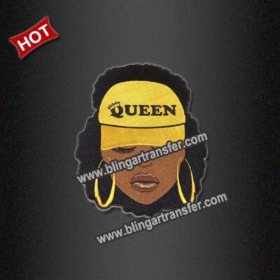 Black Queen Embroidery Patches