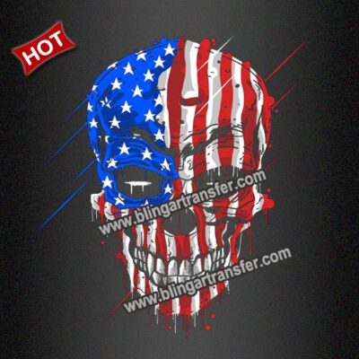 skull-with-an-american-flag